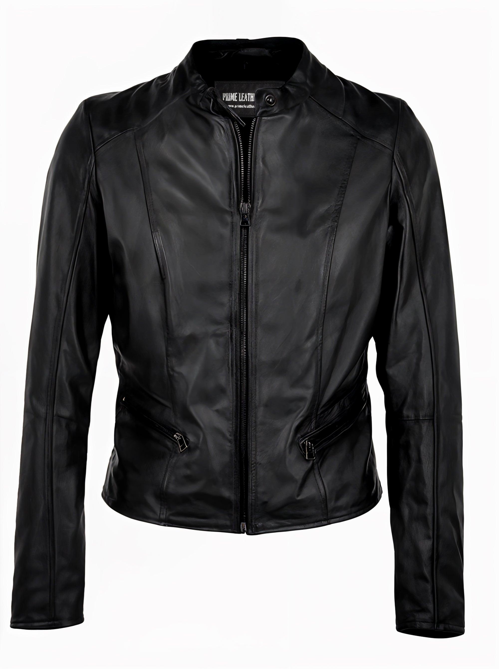 Zendaya Biker Leather Jacket – Primeleathershop