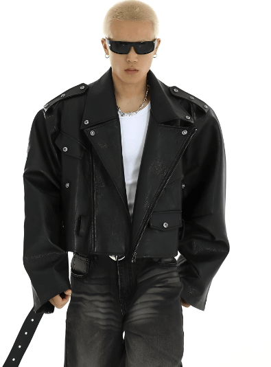 How To Style Cropped Brown Leather Jacket Men In 2024?