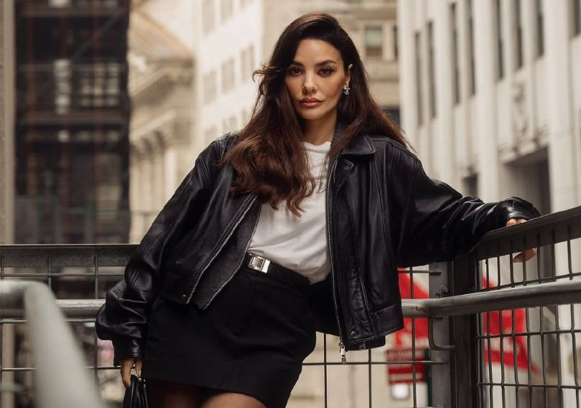black leather jacket womens