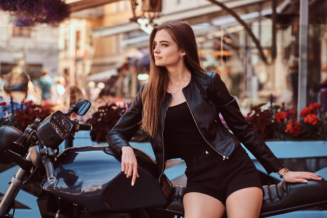 ladies leather jacket women