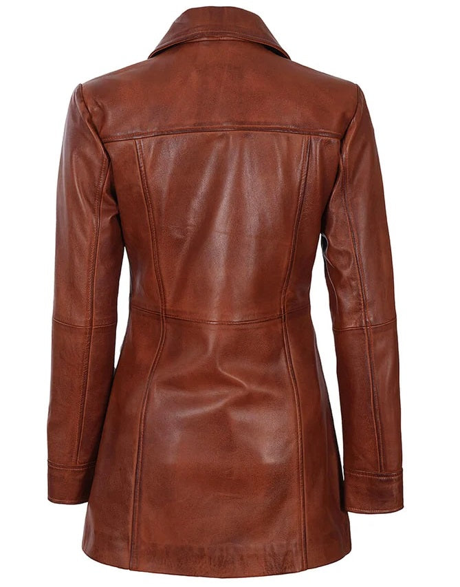 Sierra Canyon Brown Leather Coat | Leather Jackets AU Primeleathershop