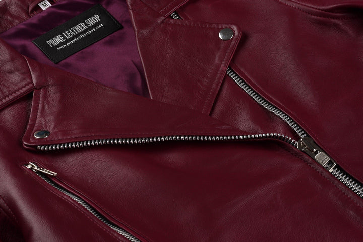 Adele Biker Leather Jacket | Leather Jackets AU Primeleathershop