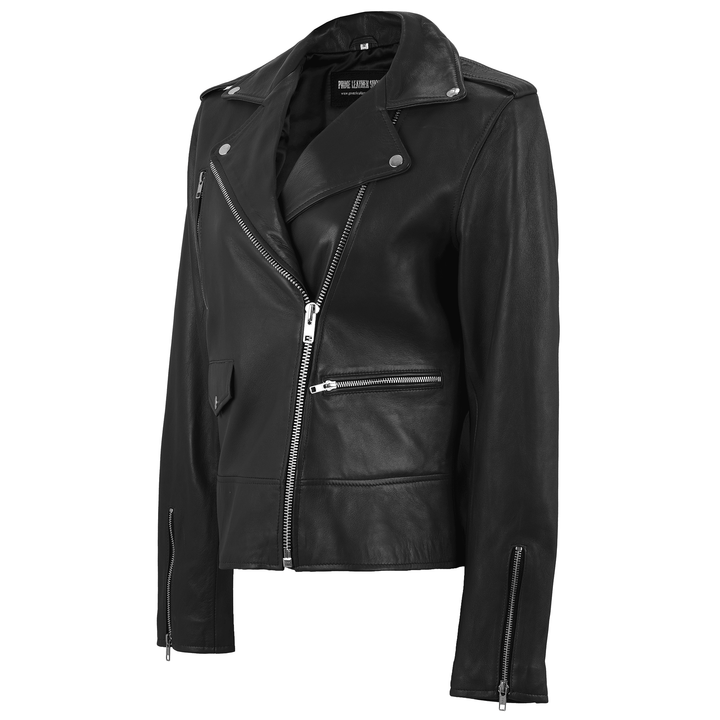 Adele Biker Leather Jacket | Leather Jackets AU Primeleathershop