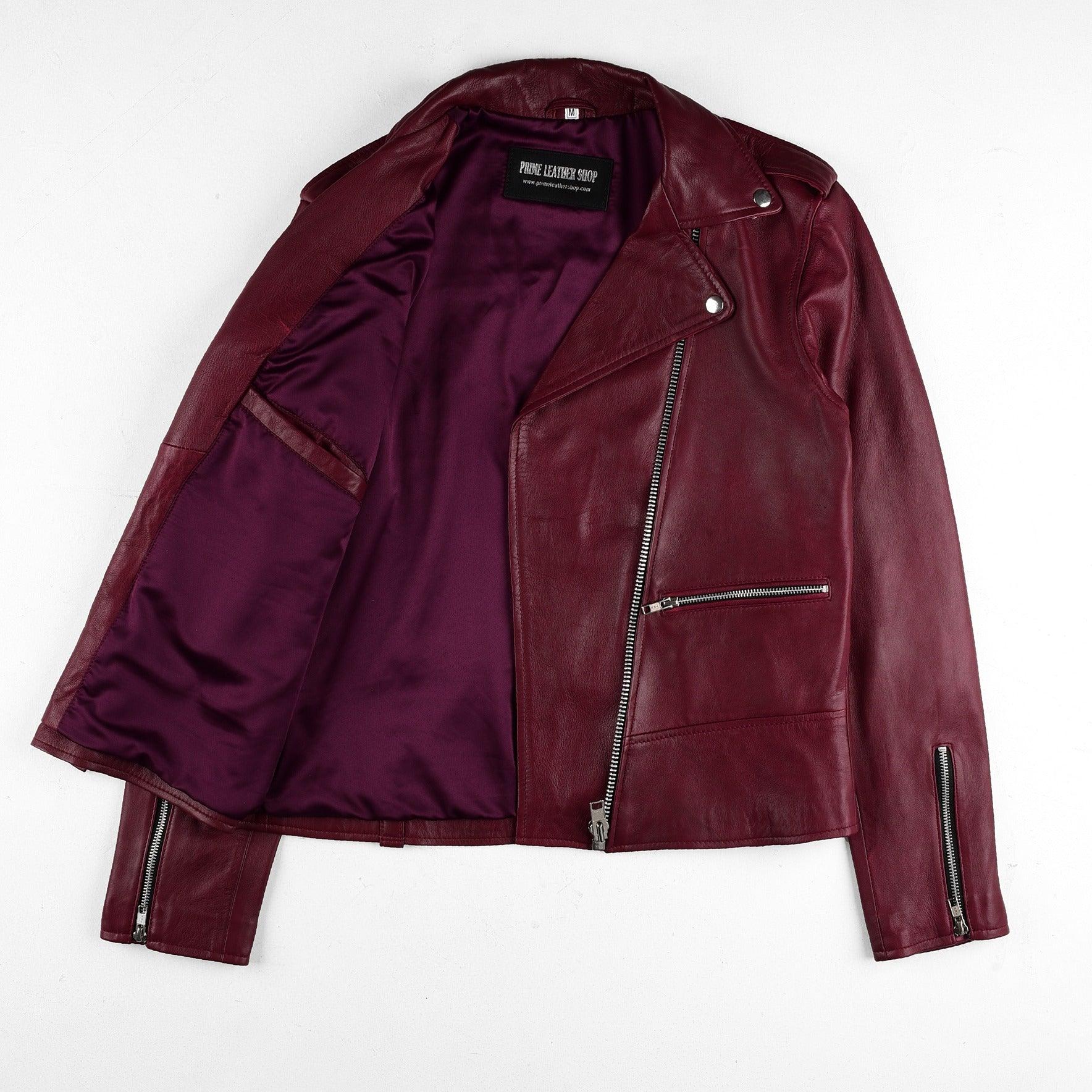 Adele Biker Leather Jacket | Leather Jackets AU Primeleathershop