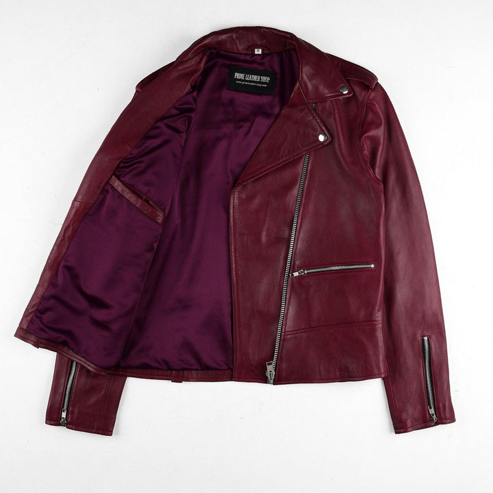 Adele Biker Leather Jacket | Leather Jackets AU Primeleathershop