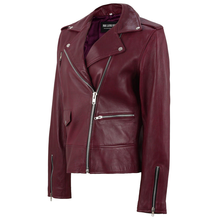 Adele Biker Leather Jacket | Leather Jackets AU Primeleathershop