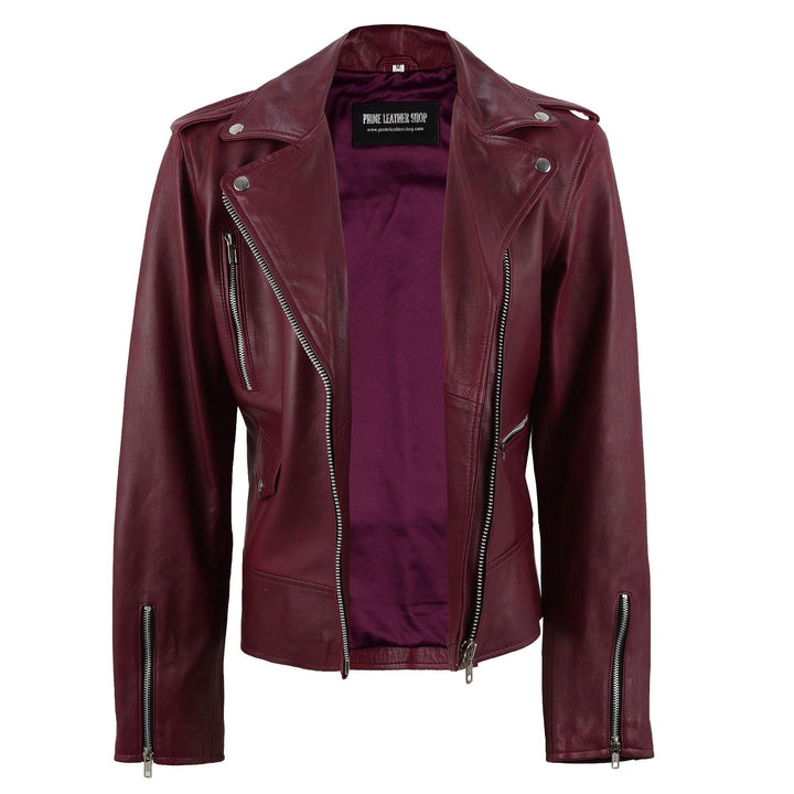 Adele Biker Leather Jacket | Leather Jackets AU Primeleathershop