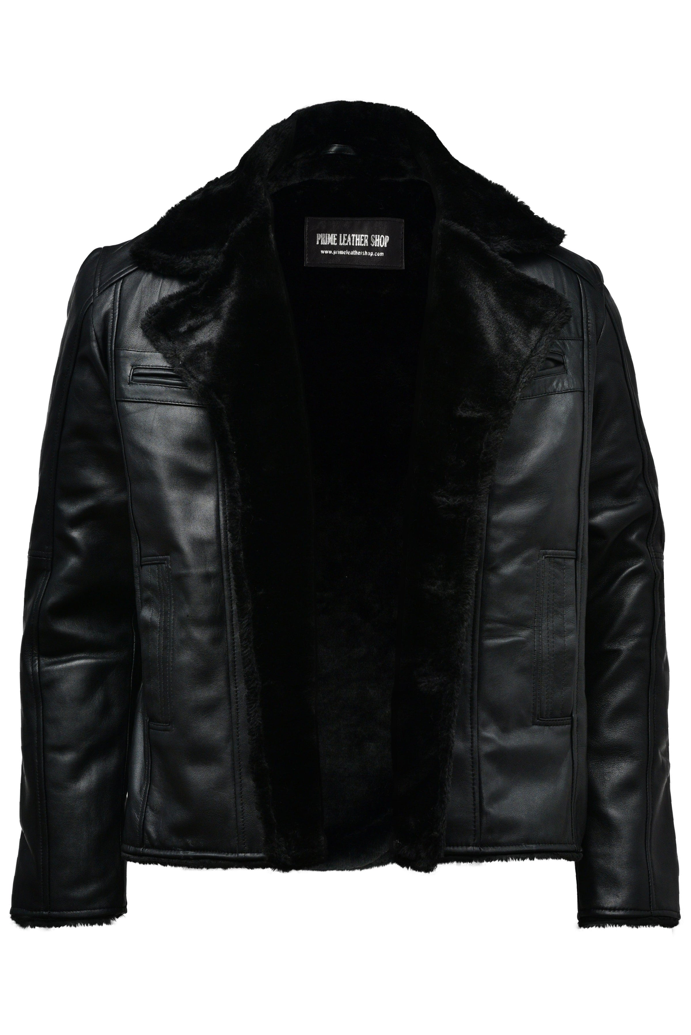 B3 Shearling Bomber Leather Jacket | Leather Jackets AU Primeleathershop