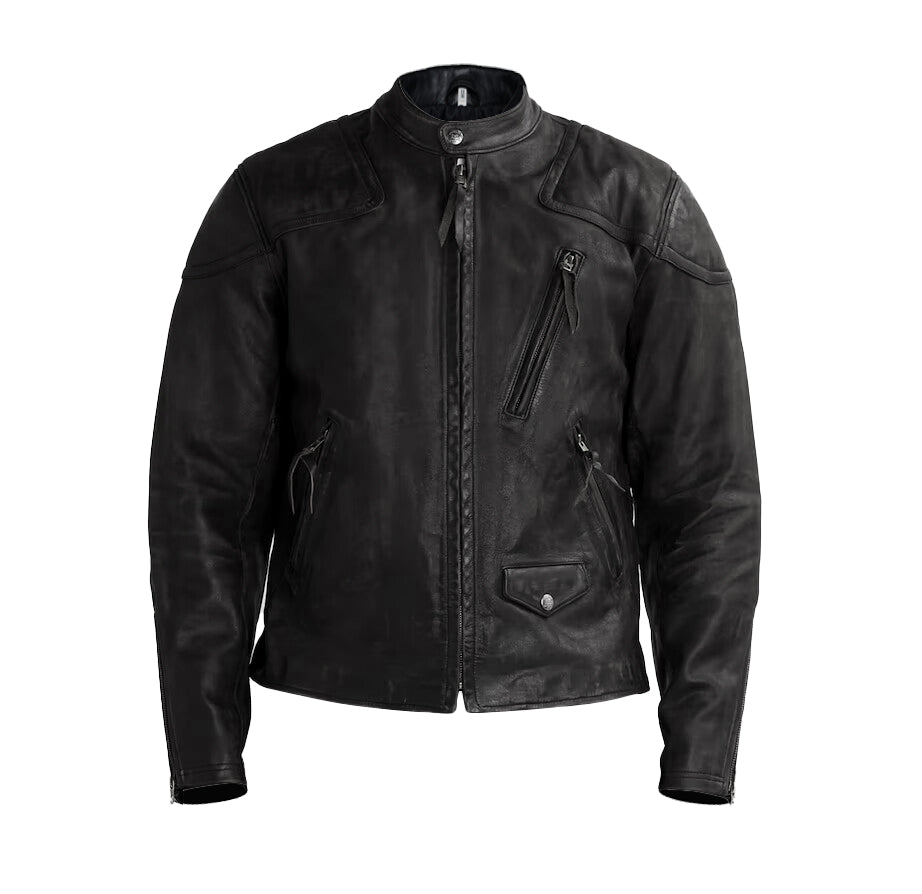 Baker Boulevard Black Leather Jacket | Leather Jackets AU Primeleathershop