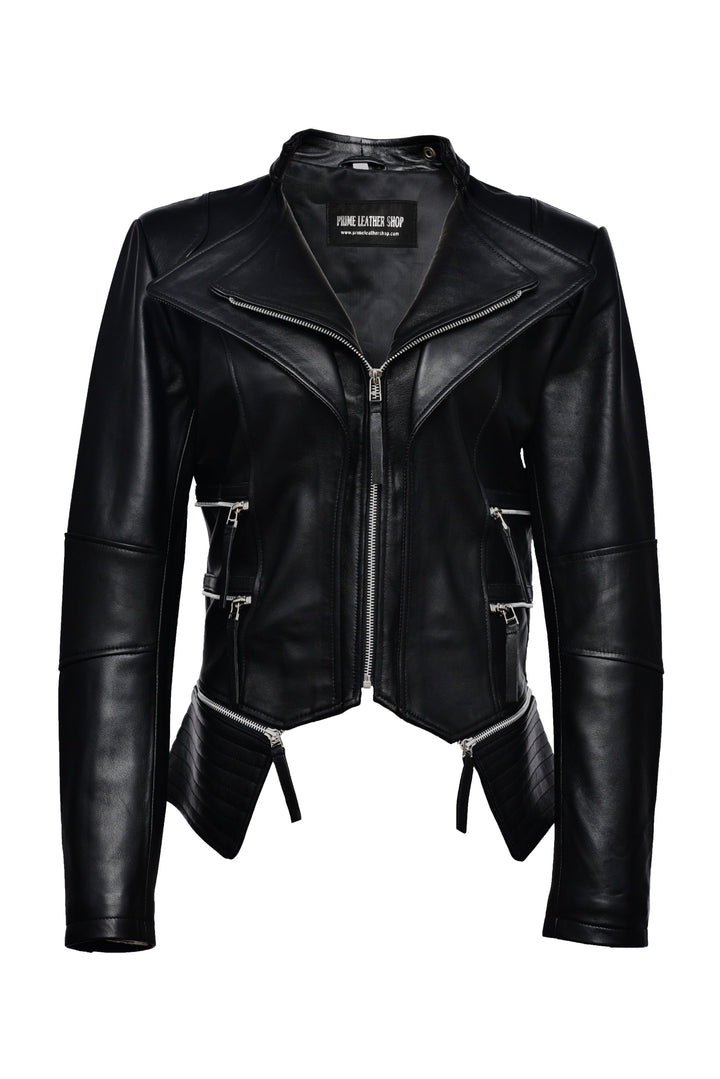 Binaca Biker Leather Jacket | Leather Jackets AU Primeleathershop