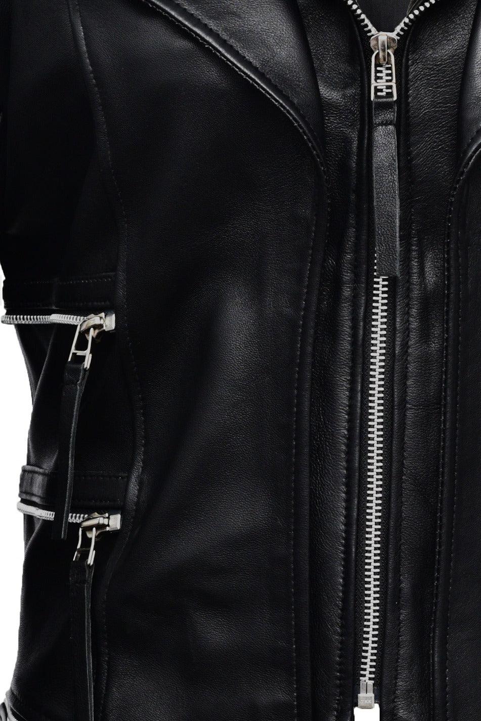 Binaca Biker Leather Jacket | Leather Jackets AU Primeleathershop