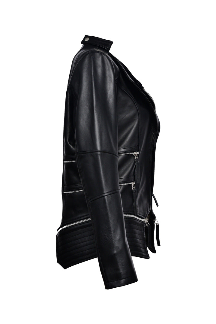Binaca Biker Leather Jacket | Leather Jackets AU Primeleathershop