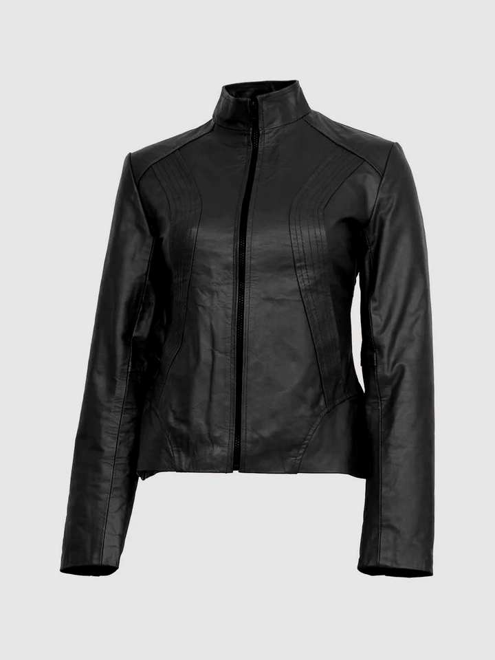 Black Timeless Leather Jacket Women | Leather Jackets AU Primeleathershop