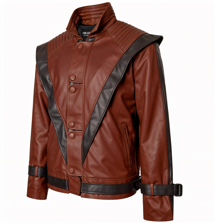 Tayson Brown Bomber Leather Jacket | Leather Jackets AU Primeleathershop