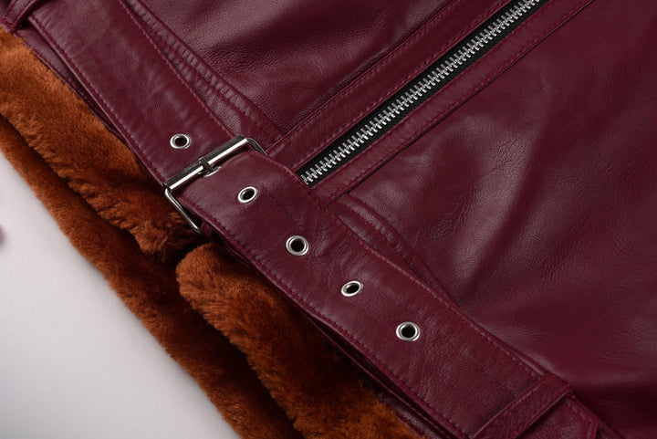 Brad Pitt Shearling Leather Jacket | Leather Jackets AU Primeleathershop