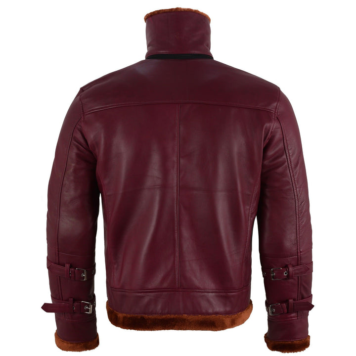 Brad Pitt Shearling Leather Jacket | Leather Jackets AU Primeleathershop