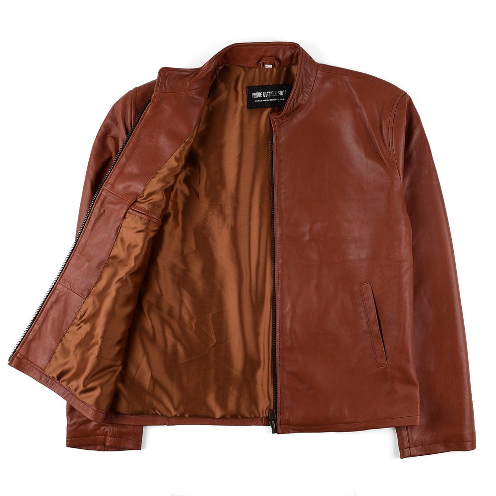 Bruce L Biker Leather Jacket | Leather Jackets AU Primeleathershop