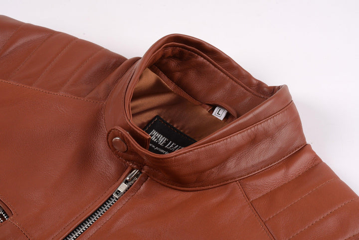 Bruno M Classic Brown Leather Jacket | Leather Jackets AU Primeleathershop