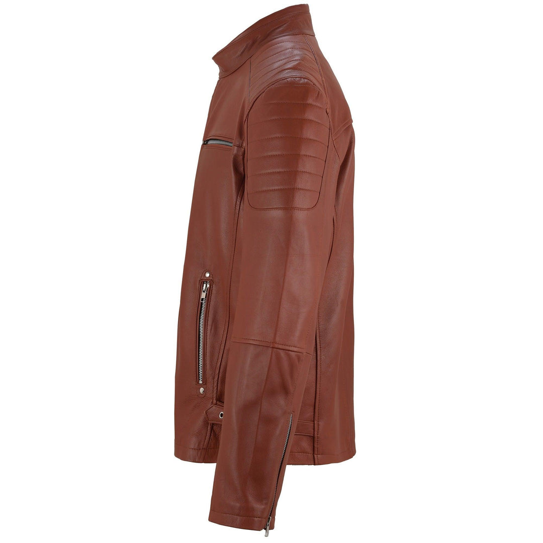 Bruno M Classic Brown Leather Jacket | Leather Jackets AU Primeleathershop