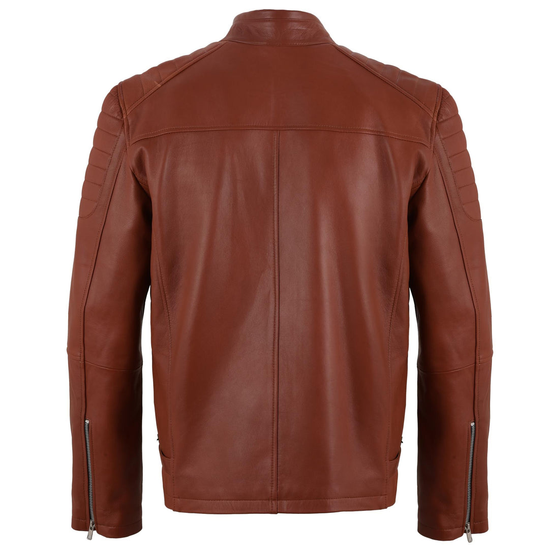 Bruno M Classic Brown Leather Jacket | Leather Jackets AU Primeleathershop