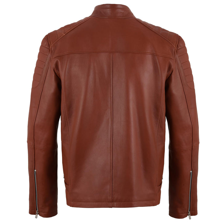 Bruno M Classic Brown Leather Jacket | Leather Jackets AU Primeleathershop