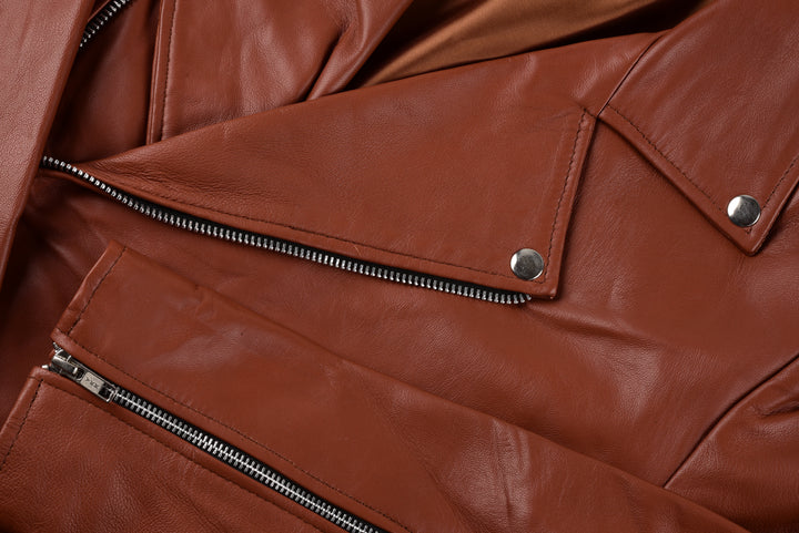 Chris B Leather Biker Jacket | Leather Jackets AU Primeleathershop