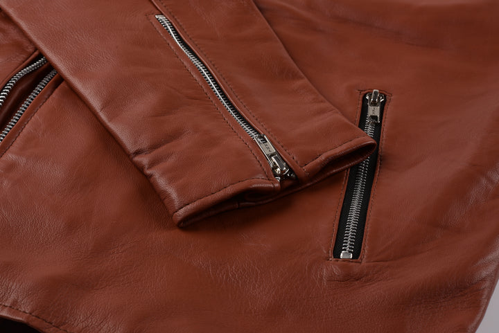 Chris B Leather Biker Jacket | Leather Jackets AU Primeleathershop