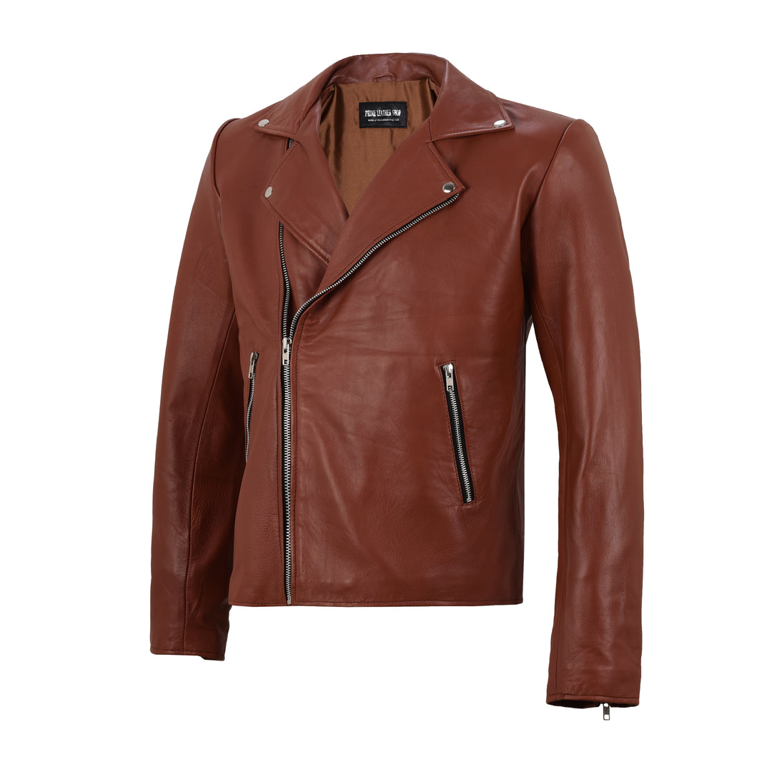 Chris B Leather Biker Jacket | Leather Jackets AU Primeleathershop