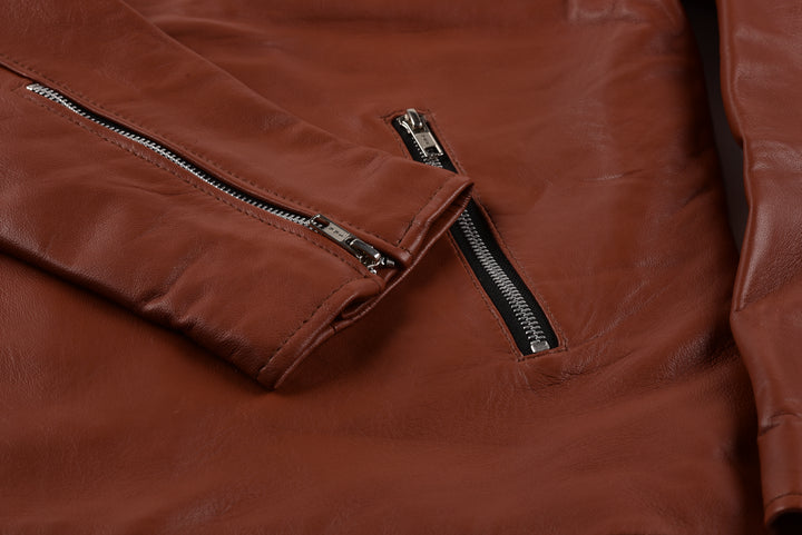 Chris B Leather Biker Jacket | Leather Jackets AU Primeleathershop