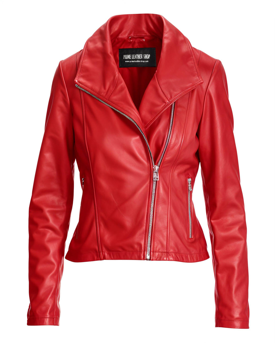 Cindy Classic Biker Leather Jacket | Leather Jackets AU Primeleathershop