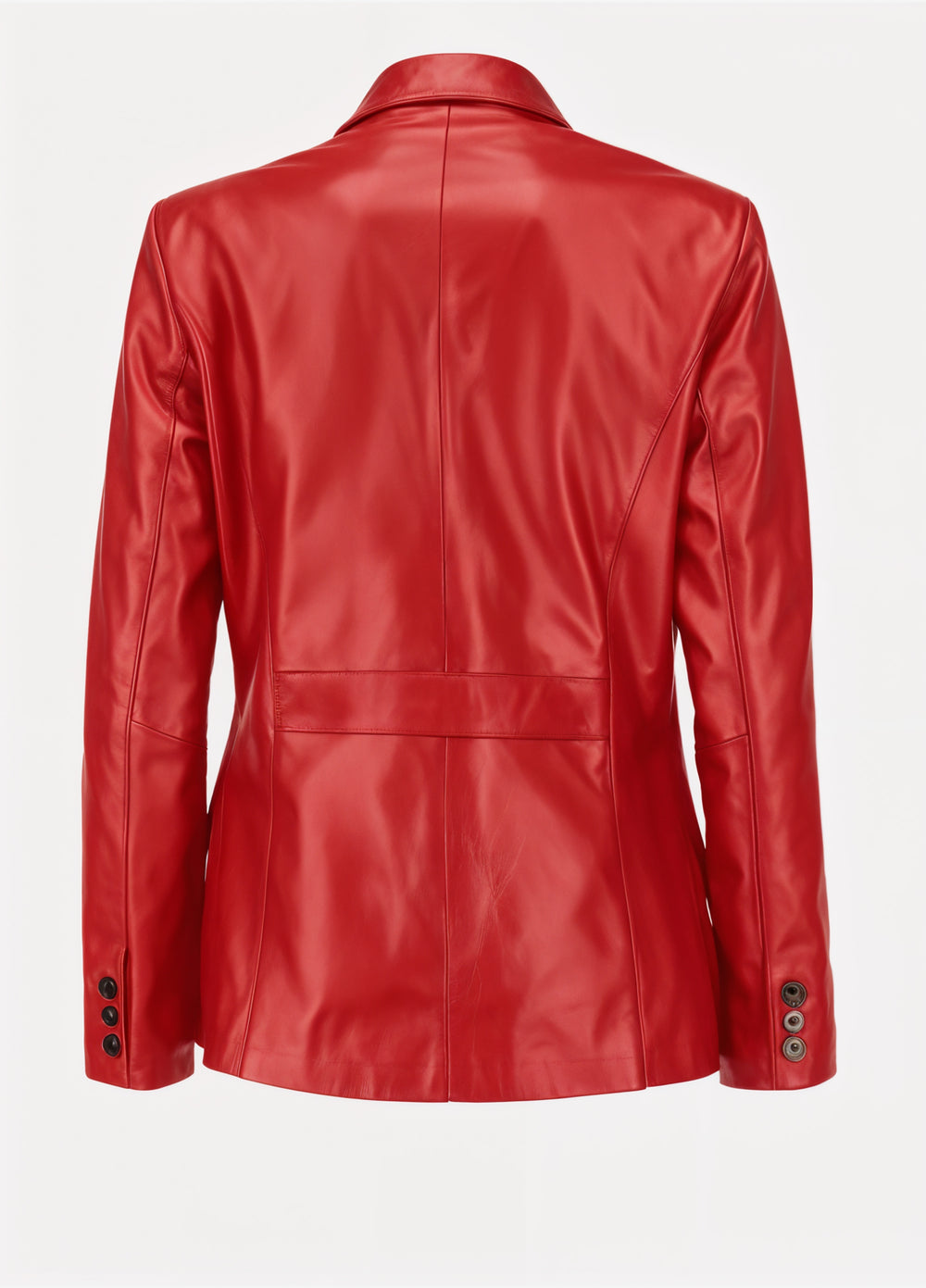 Classic Red Leather Blazer | Leather Jackets AU Primeleathershop