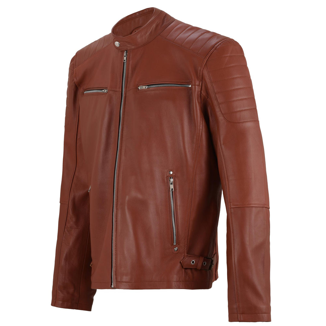 Bruno M Classic Brown Leather Jacket | Leather Jackets AU Primeleathershop