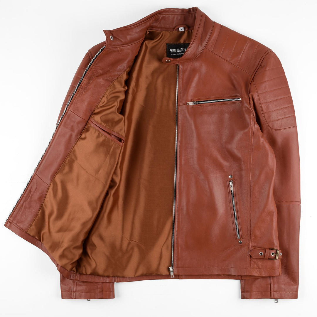 Bruno M Classic Brown Leather Jacket | Leather Jackets AU Primeleathershop