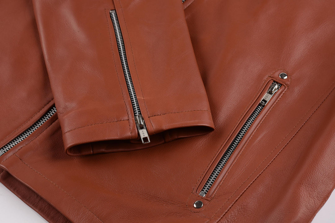 Bruno M Classic Brown Leather Jacket | Leather Jackets AU Primeleathershop