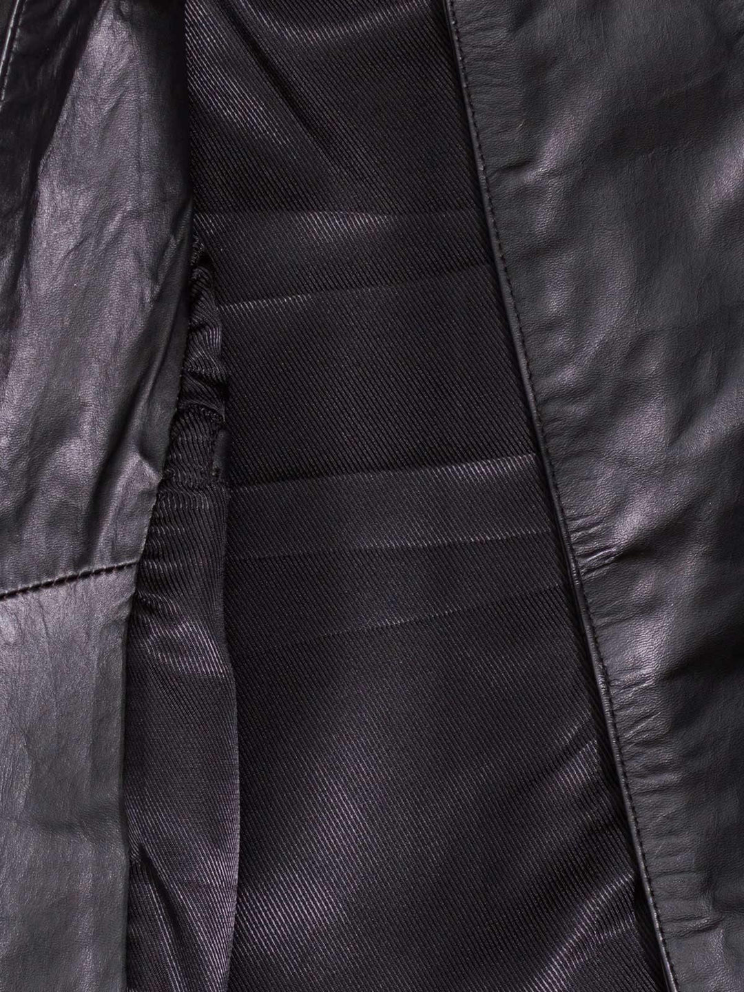 Collarless Premier Lambskin Leather Jacket | Leather Jackets AU Primeleathershop