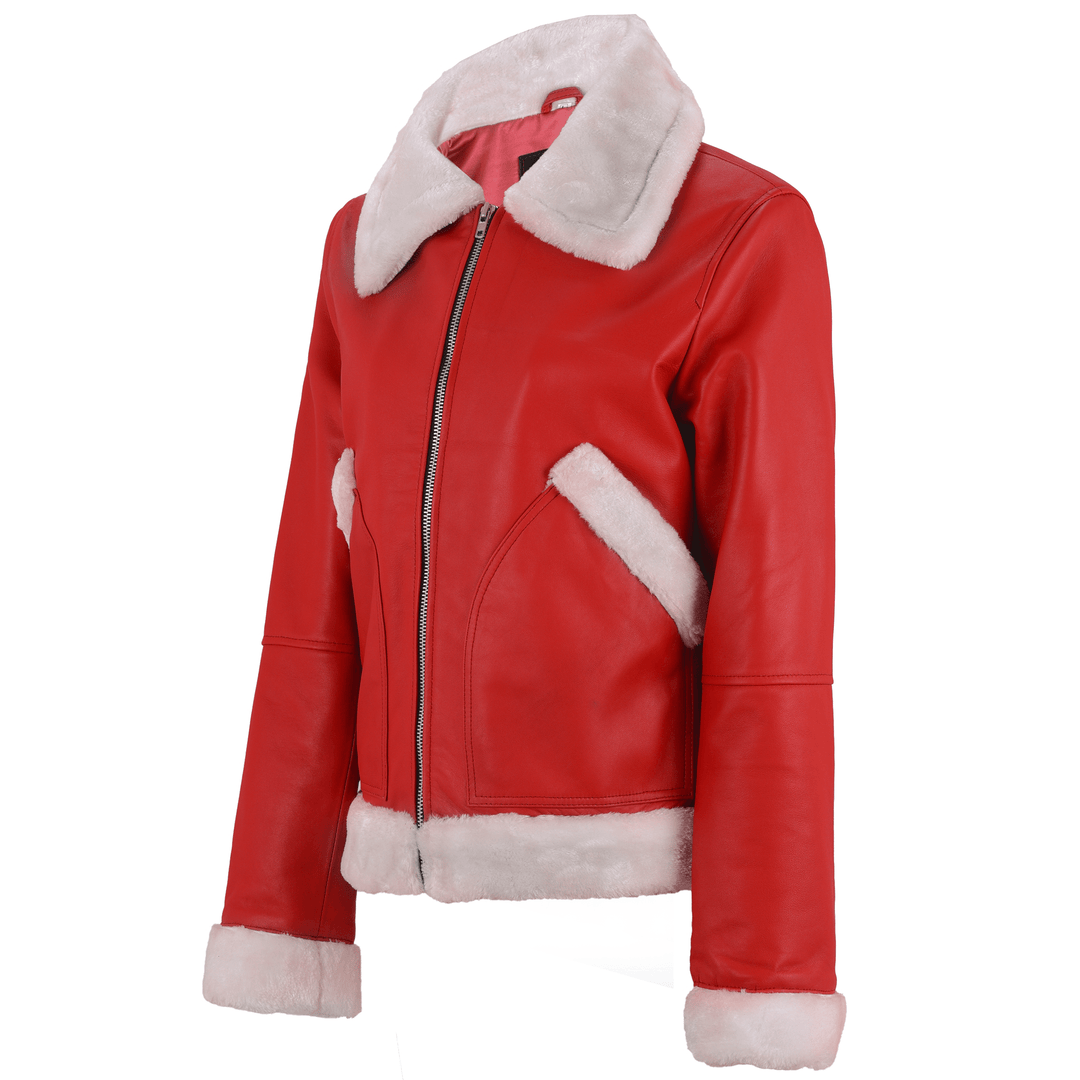 Demi Lovato Shearling Leather Jacket | Leather Jackets AU Primeleathershop