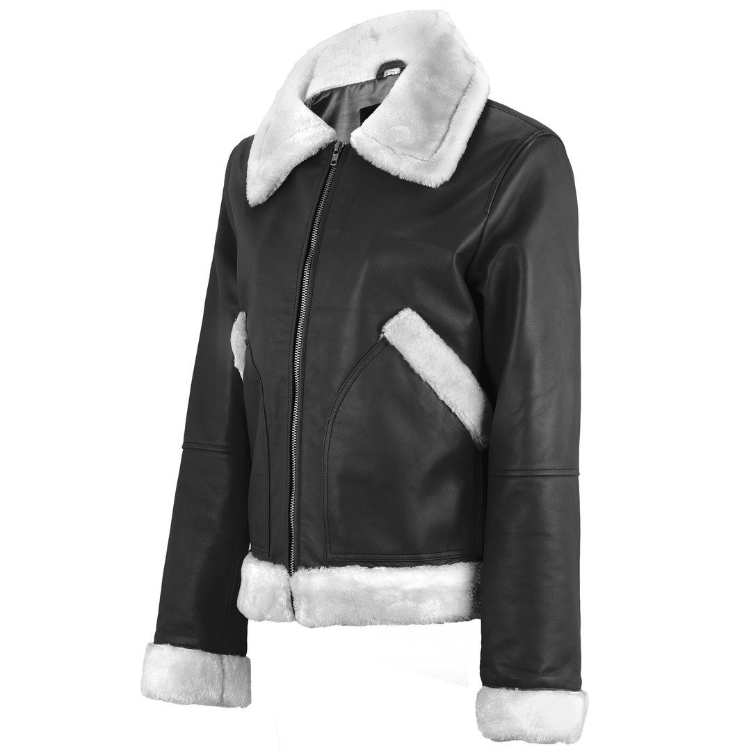 Demi Lovato Shearling Leather Jacket | Leather Jackets AU Primeleathershop