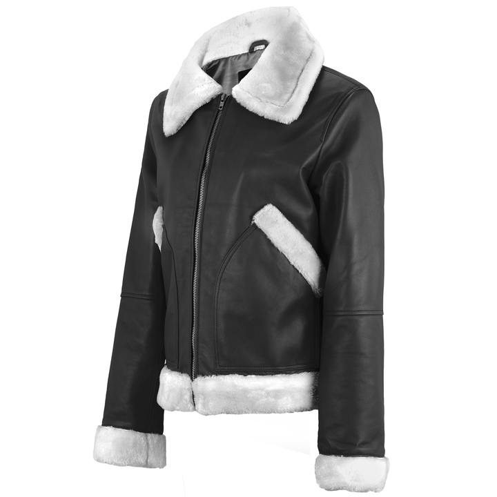 Demi Lovato Shearling Leather Jacket | Leather Jackets AU Primeleathershop