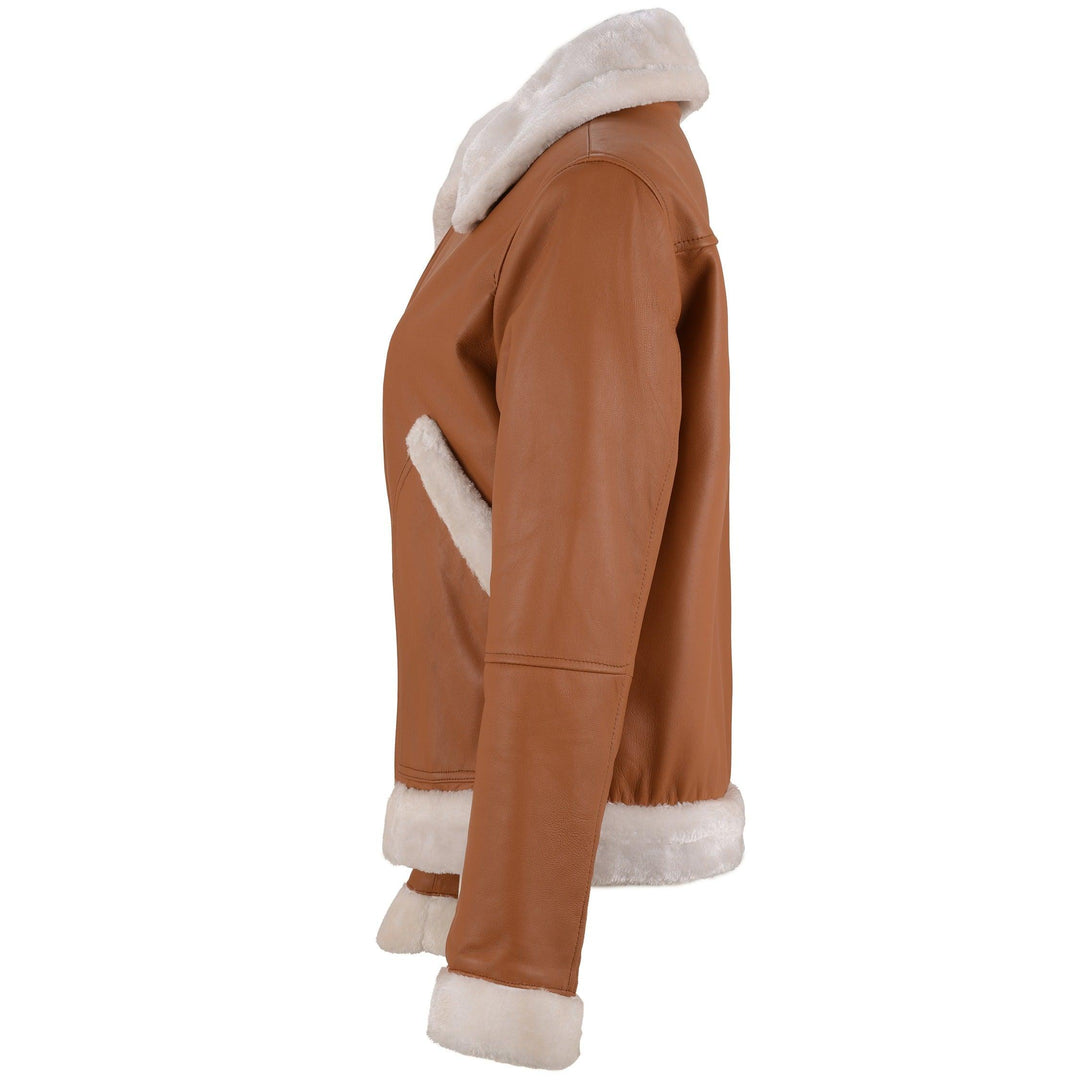 Demi Lovato Shearling Leather Jacket | Leather Jackets AU Primeleathershop