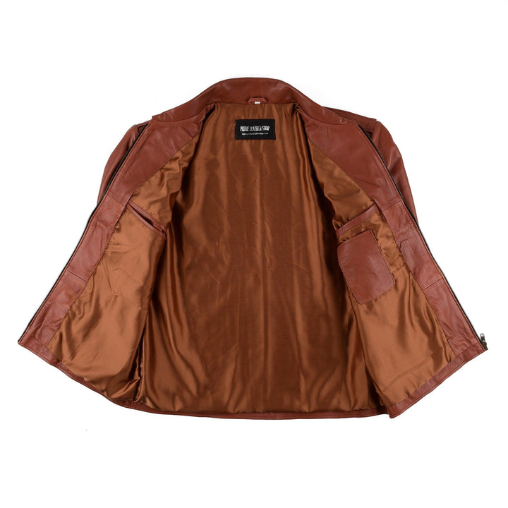 Denzel W Brown Leather Jacket | Leather Jackets AU Primeleathershop