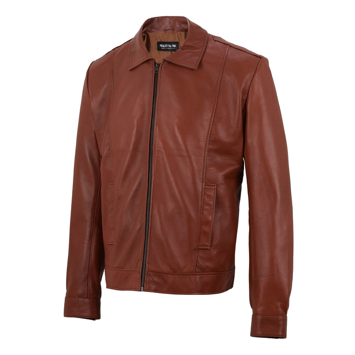 Denzel W Brown Leather Jacket | Leather Jackets AU Primeleathershop