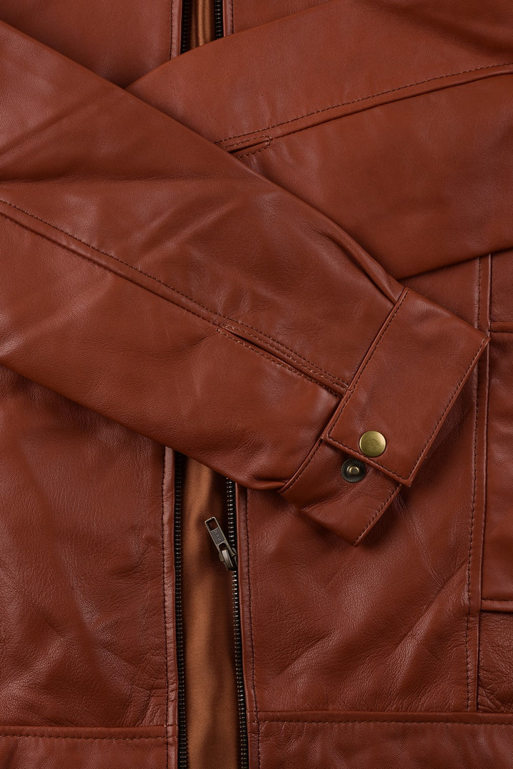 Denzel W Brown Leather Jacket | Leather Jackets AU Primeleathershop