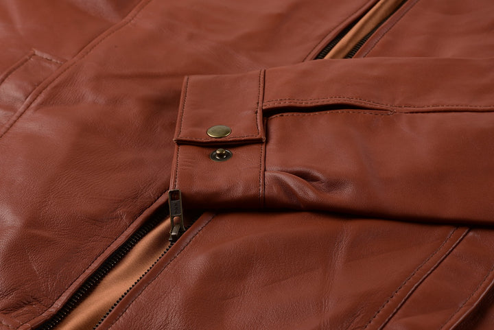 Denzel W Brown Leather Jacket | Leather Jackets AU Primeleathershop