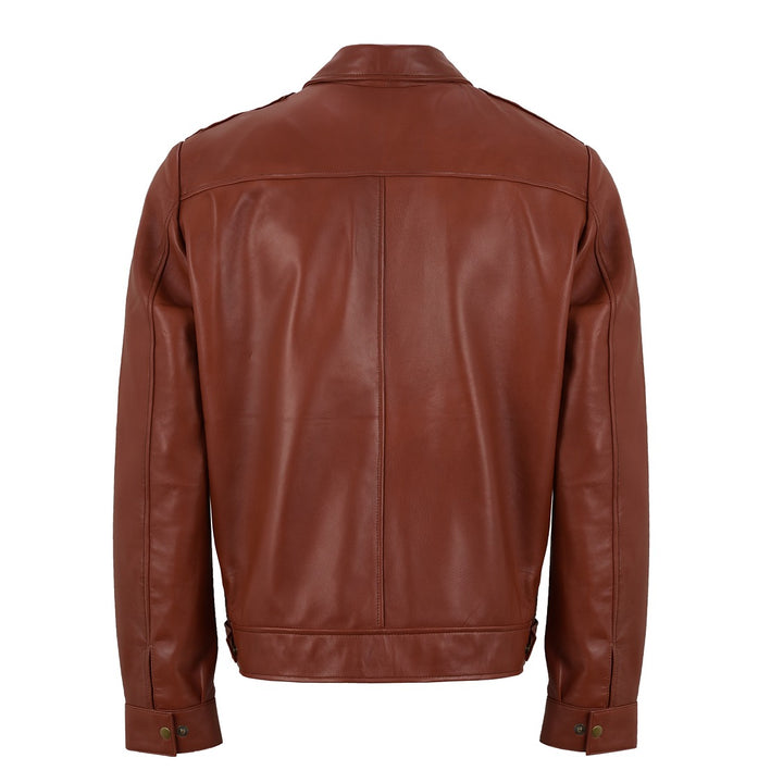 Denzel W Brown Leather Jacket | Leather Jackets AU Primeleathershop