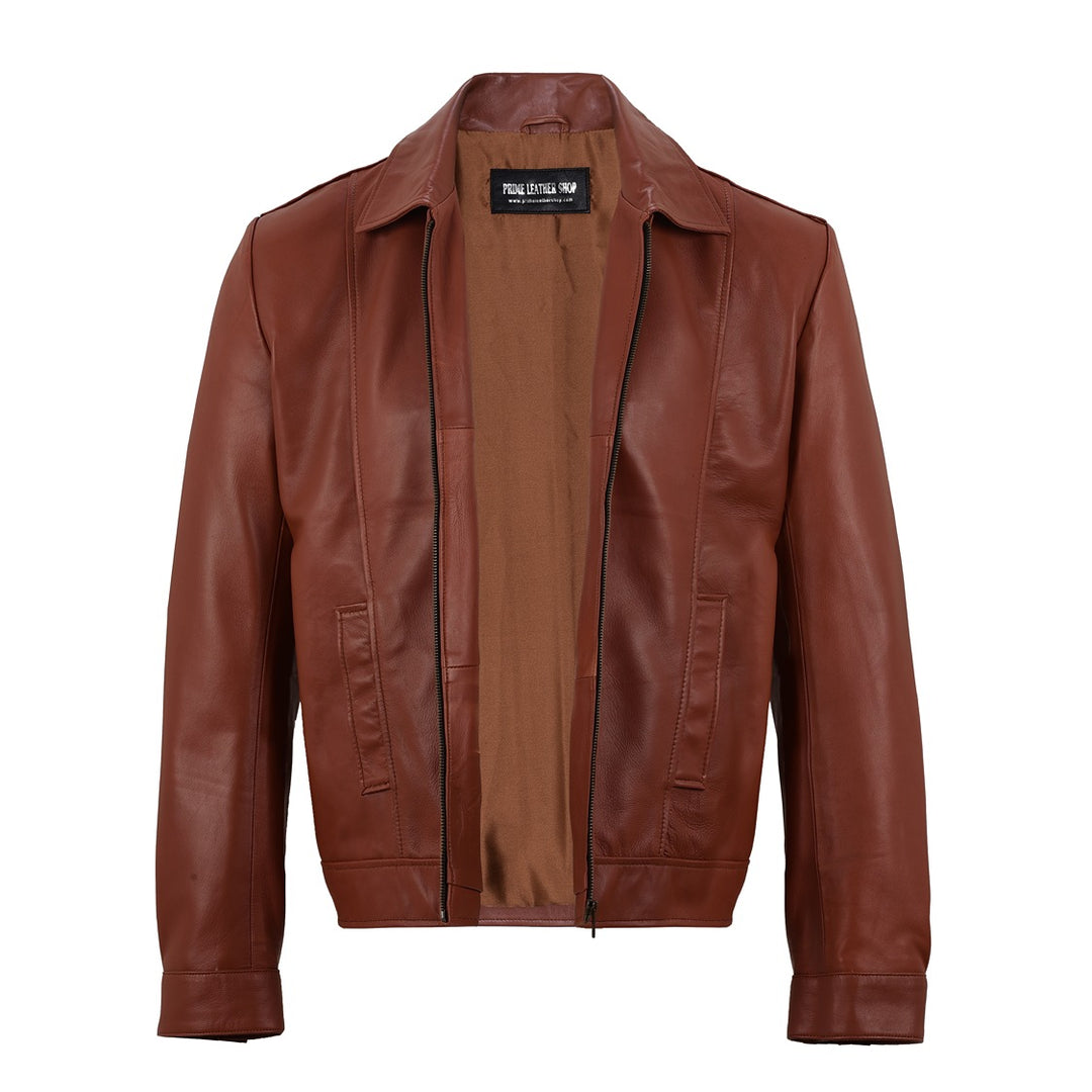 Denzel W Brown Leather Jacket | Leather Jackets AU Primeleathershop