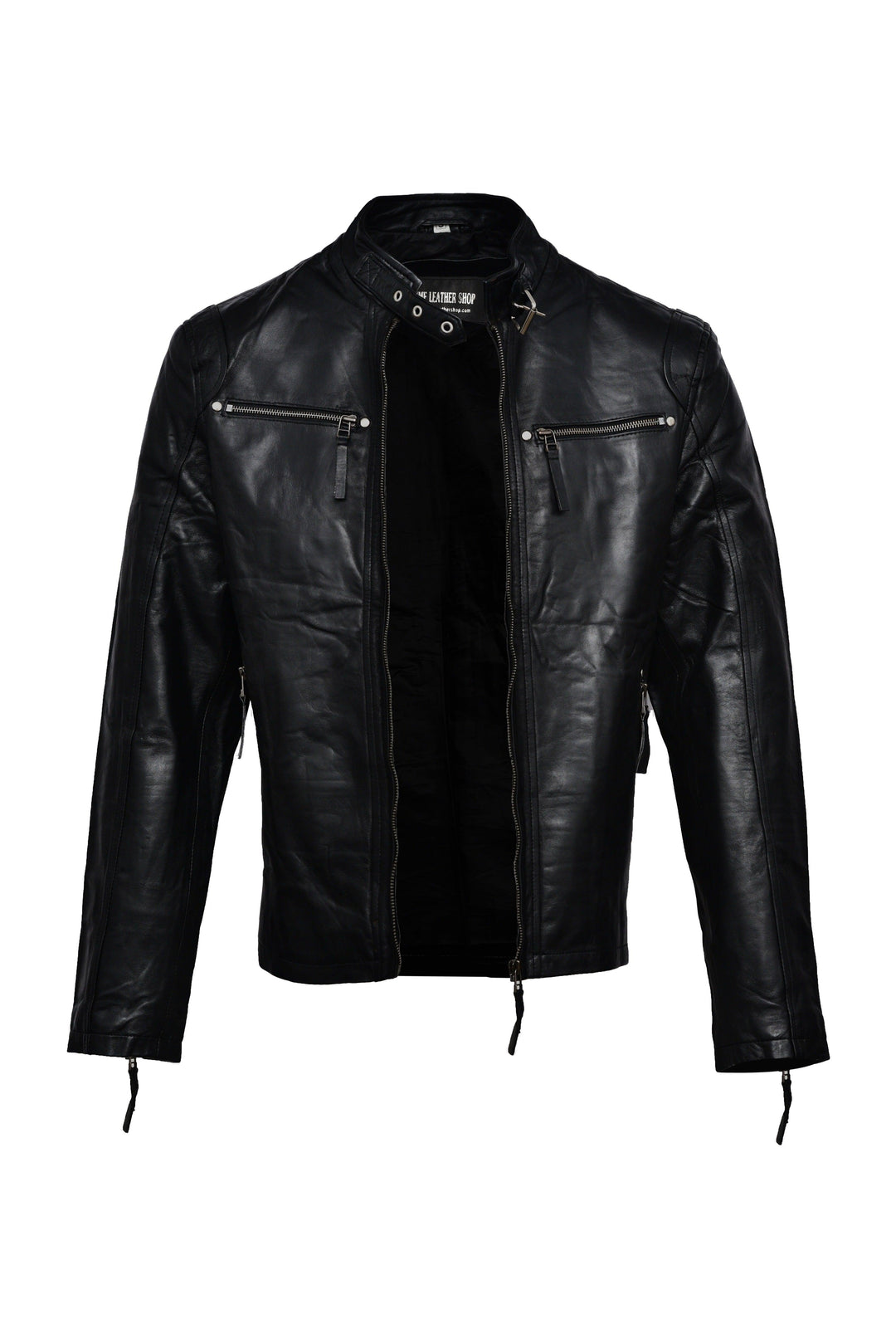 Eddy Black Bomber Leather Jacket | Leather Jackets AU Primeleathershop