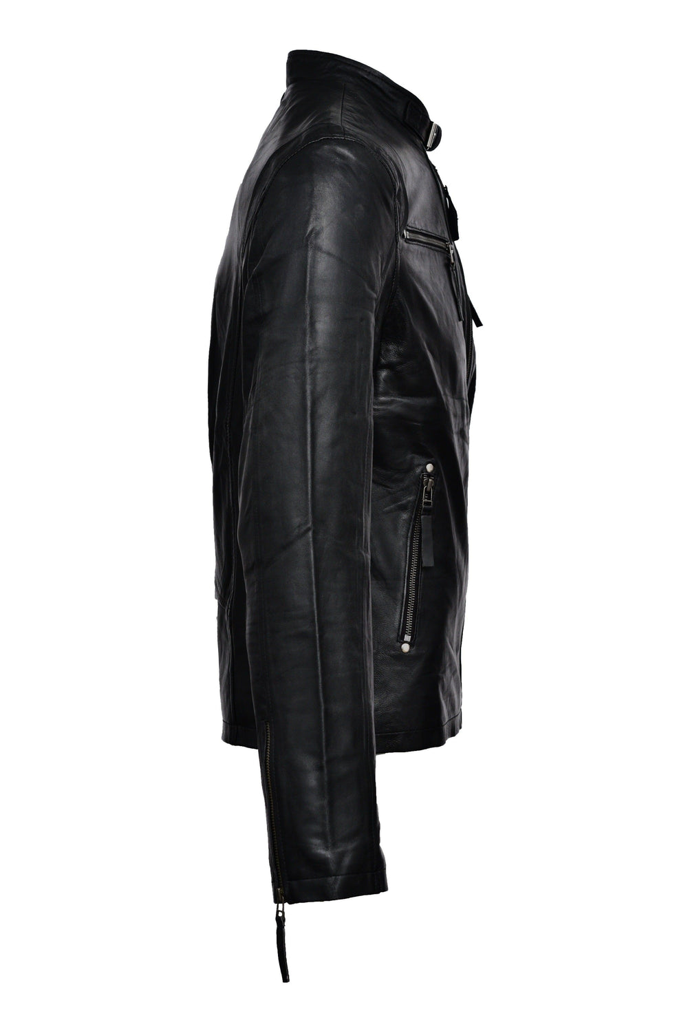 Eddy Black Bomber Leather Jacket | Leather Jackets AU Primeleathershop