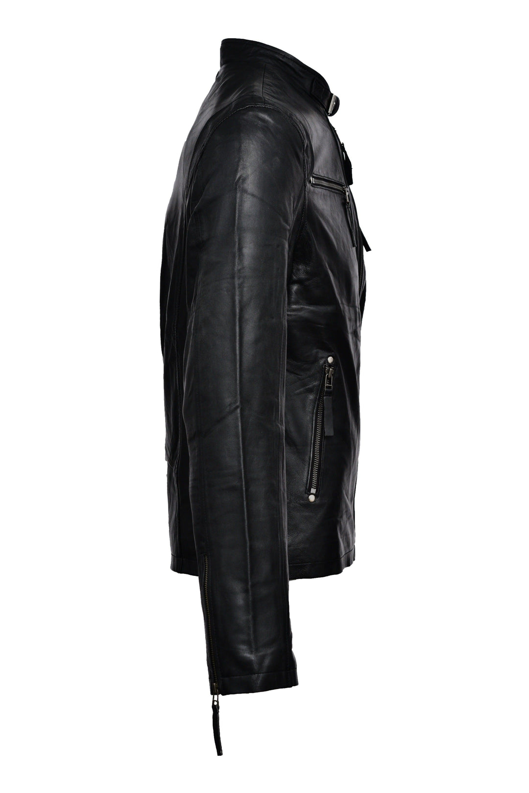Eddy Black Bomber Leather Jacket | Leather Jackets AU Primeleathershop