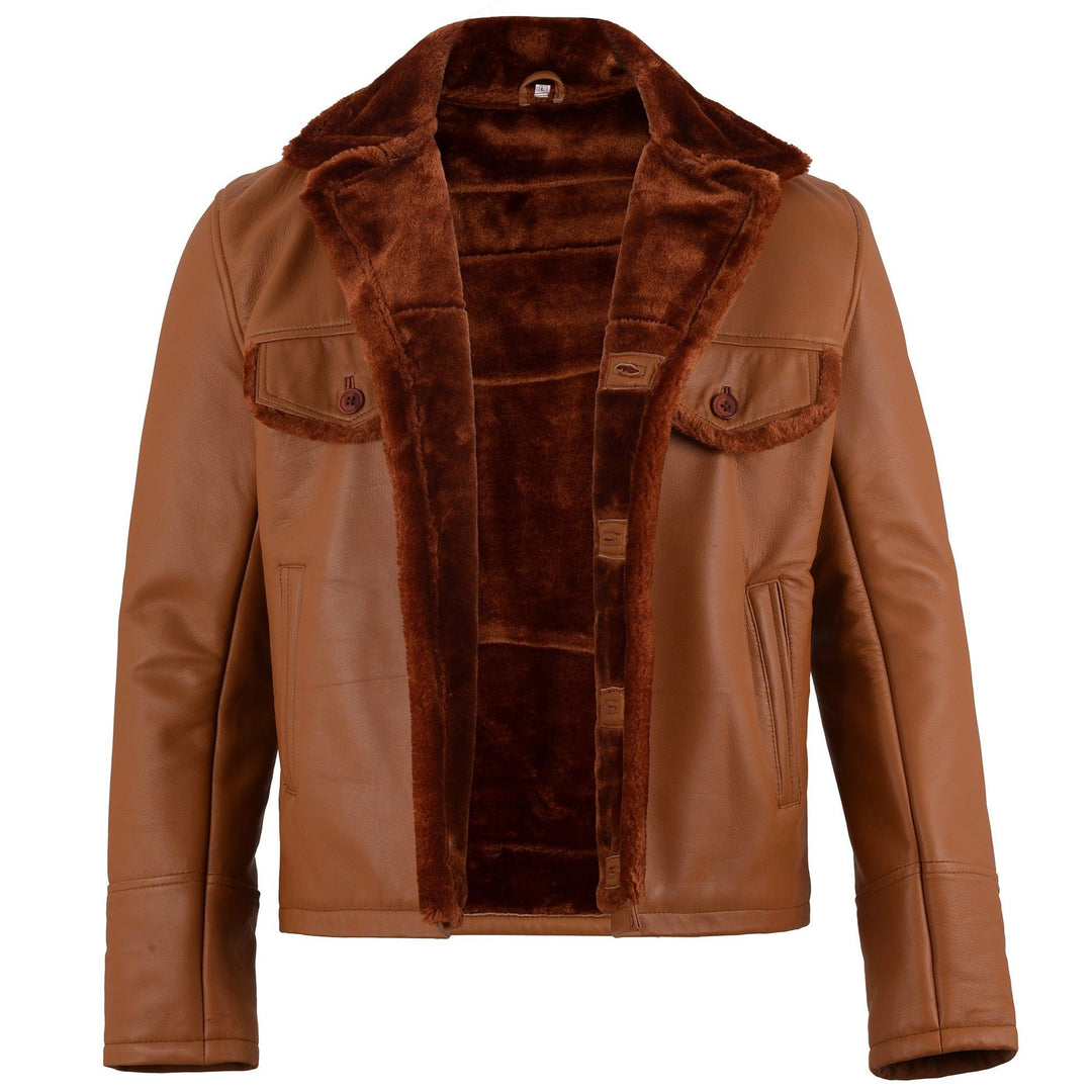 Elvis Presley Shearling Leather Jacket | Leather Jackets AU Primeleathershop