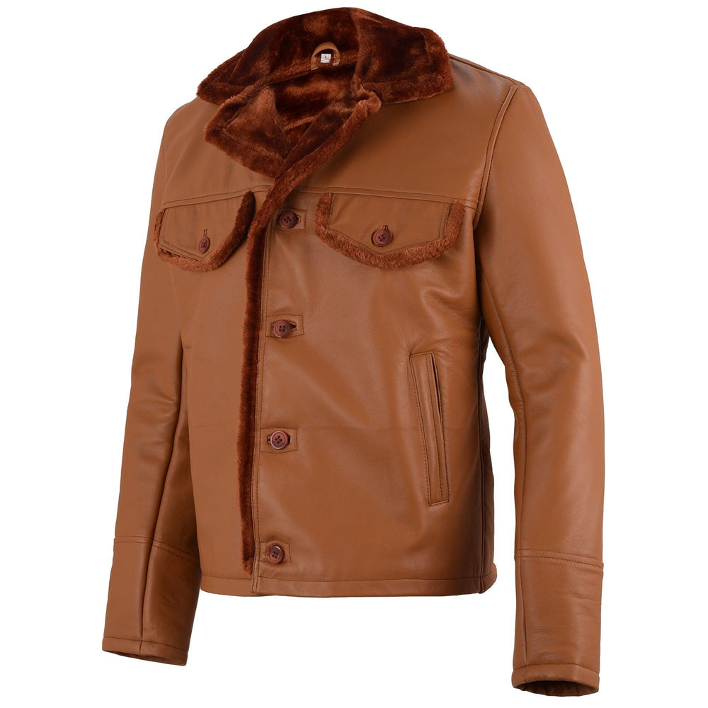 Elvis Presley Shearling Leather Jacket | Leather Jackets AU Primeleathershop